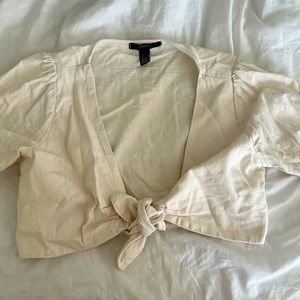 Cream Forever 21 top - S